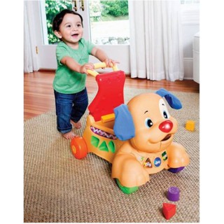 รถขาไถ รถหัดเดิน รถขาไถ 2in1 น้องหมา มีเสียง มีไฟ puzzle puppy baby walker