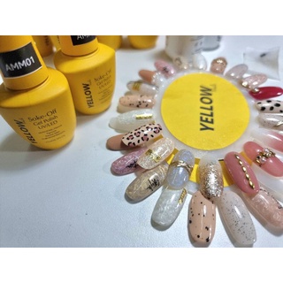 ชุดเปิดร้าน  สีเจล YELLOW NAILS สำหรับเปิดร้าน ครบชุดขนาด15ml 222 สี ยอดนิยม รับประกันสินค้าคุณภาพ