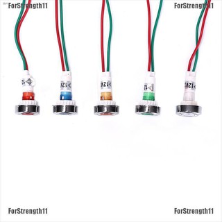 หลอดไฟแสดงสถานะ ไฟ LED 12V 10 มม. สำหรับรถ/เรือ แผงควบคุมไฟเตือนแบบมีสาย