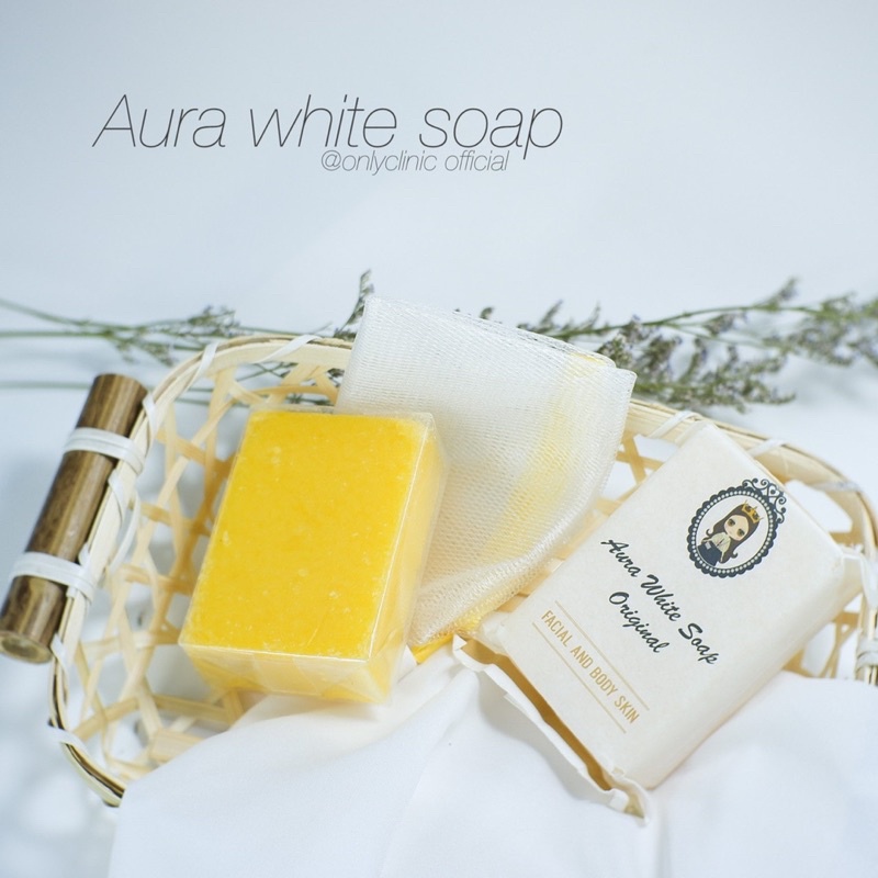 สบู่ออร่าไวท์ Aura white soap ซื้อ3ก้อนถูกลงonly clinic *พร้อมส่ง* ราคา ถูกที่สุด ดีลบีเคเค แกลเลอรีภาพที่ 6