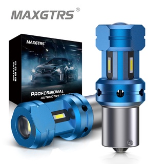 Maxgtrs หลอดไฟเลี้ยว LED DRL แคนบัส P21W 1156 BA15S 1157 BAY15D P21/5W LED T20 7440 W21W 7443 W21/5W 3157 สําหรับรถยนต์ 2 ชิ้น