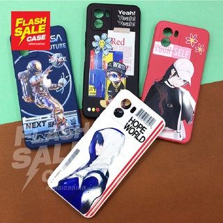 Oppo A5/A9(2020) A15 A53 A74(4G) A74(5G) A94 Realme C21 เคสมือถือพิมพ์ข้าง TPU กันเลนส์กล้องพื้นหลังกันรอย ล