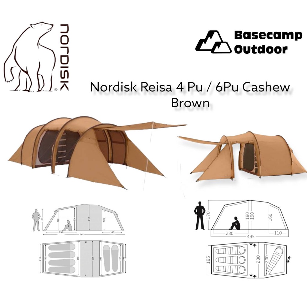 Nordisk Reisa 4Pu 6Pu Cashew Brown