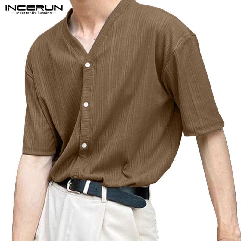 #เสื้อชาย #เสื้อแขนสั้น #แฟชั่นผู้ชาย #เสื้อพื้นฐาน #INCERUN