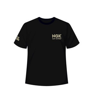 เสื้อยืดพรีเมี่ยม(มีแต่สีดำนะคะ) - แบรนด์ NGK ของแท้ 100% เสื้อยืดที่คนรักรถฮิตที่สุดในตอนนี้