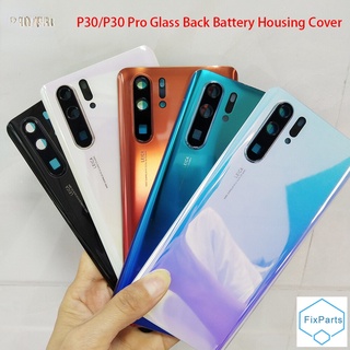 ฝาครอบแบตเตอรี่ด้านหลัง พร้อมเลนส์กล้อง แบบเปลี่ยน สําหรับ Hua wei P30 Pro P30Pro P 30