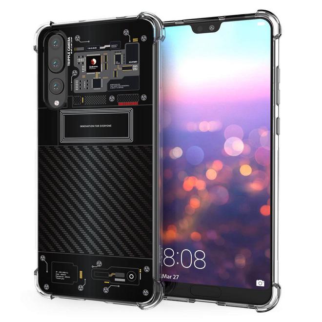 เคส สำหรับ Huawei P20 Pro [Explorer Series] 3D Anti-Shock Protection TPU Case [Translucent]