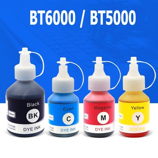 Brother BT5000 BT6000 หมึกเติม 4 สี BT5000 BT6000 หมึกสีดำเหมาะสำหรับพี่น้อง DCP-T300 / T310 / T500W