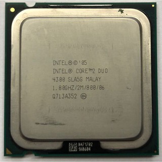 หน่วยประมวลผล Intel Core2 Duo 4300 @ 1.80GHz cpu (E4300) มือสองมีประกัน