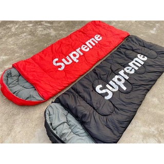 🫶🏻พร้อมส่ง สีดำ🫶🏻ถูกและเท่ห์ ประโยชน์ !🇺🇸❤️‍🔥Supreme❤️‍🔥🇺🇸 ถุงนอน supreme🇺🇸  เท่ห์ campingสบายหายหนาว