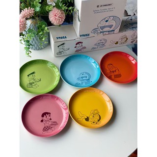 Cool Color Lecreuset Doraemon 50th Anniversary Joint Ceramic Plate 5-piece Set France