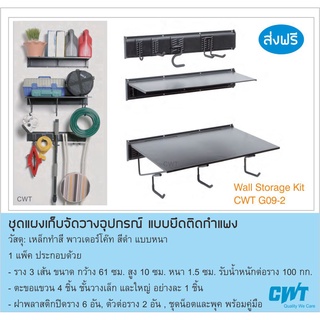 ุชุดดแผงเก็บจัดวางอุปกรณ์ แบบยึดติดกำแพง ชั้นแขวนของ Wall Storage ชั้ยส่งของ แขวนเครื่องมือ ทำสวน ผนังแขวนเครื่องมือ CWT