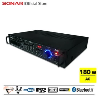 SONAR แอมป์ขยายเสียง 180W เพาเวอร์แอมป์ มิกเซอร์จิ๋ว รุ่น AV-330 เครื่องเสียงกลางแจ้ง