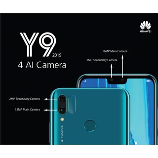 ฟิล์มกระจกนิรภัย กล้องหลัง หัวเว่ย วาย9 (2019)  Camera Protector Tempered Glass Screen For Huawei Y9 (2019) (6.5")