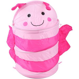ตะกร้าผ้า ตะกร้าผ้าลายการ์ตูน ตะกร้าใส่ผ้า ตะกร้าพับเก็บได้ Cloth Basket แพนกวิน 1 ชิ้น