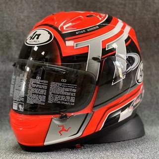 Arai Rx7 Red Man Island TT Motorcycle Racing Helmet Full Face Fall Arrest Helmet