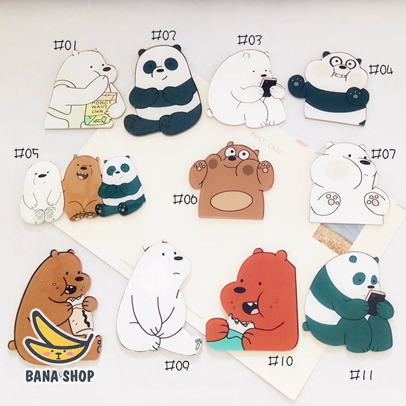 Bare bear Brothers Shirt Badges We Are Simply cute Bears