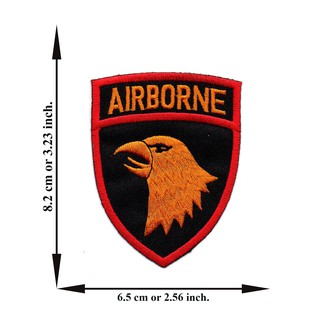 ตัดรีด ตัวรีดติดเสื้อ อาร์มปัก ติดเสื้อปัก ปักเสื้อ DIYลาย AIRBORNE1