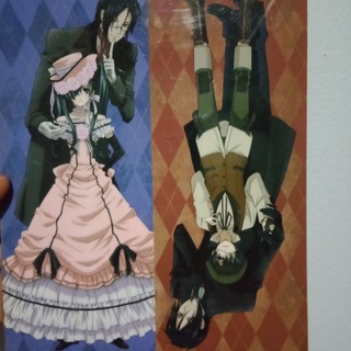 เซบาสเตียน ชิเอล โปสเตอร์ แผ่นแข็ง อนิเมะ พ่อบ้านปีศาจ Black Butler Anime Cartoon Japan แผ่นรองเมาส์ วาย