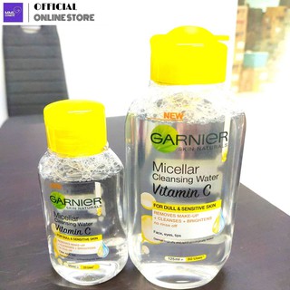 Garnier การ์นิเย่ สกิน แนทเชอรัล ไมเซล่า คลีนซิ่ง วอเตอร์ วิตามินซี 50/125มล.