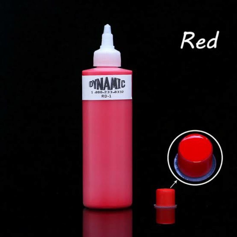 Dynamic Red Tattoo Ink 1oz / Dynamic Red Tattoo Ink 1/2oz / Dynamic Red Tattoo Ink 5ml