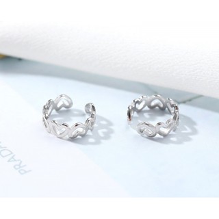 Helix Heart Earcuff (Z11)(สีเงิน1/ชิ้น)