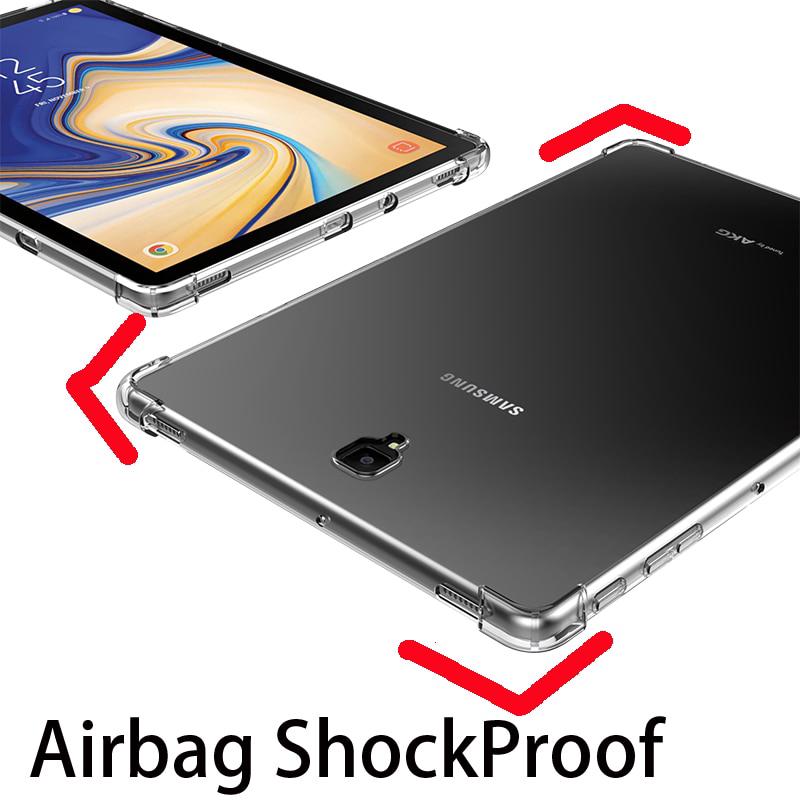 Samsung Galaxy Tab S4 10.5 2018 T830 SM-T835 ป้องกันการแตก TPU Soft Case, แท็บ 10.5 AT590F กันกระแทกซิลิโคนปก