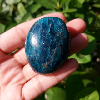 หินบลูอะพาไทต์ขัดมัน (Blue Apatite Tumbled​)