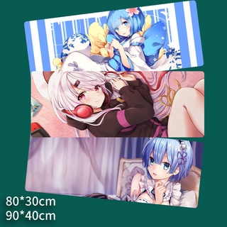 💥แผ่นรองเมาส์ แผ่นรองเมาส์เกมมิ่งแผ่นใหญ่ 80x30 cm ทนทาน กันลื่น ลายAnime Mouse Pad