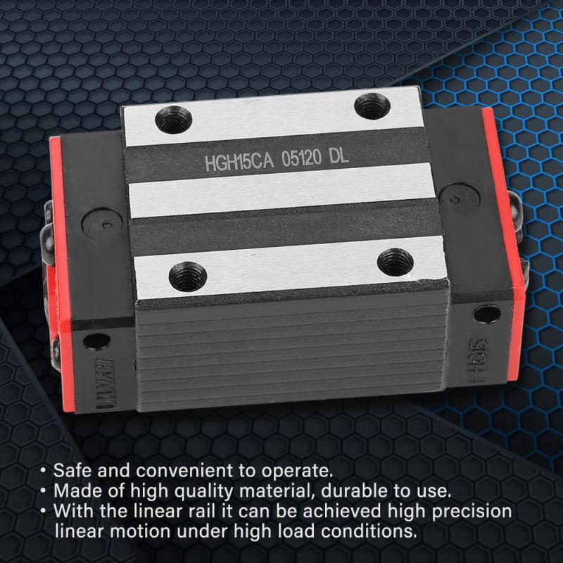 XGULI HGH15CA Mini Linear Motion Guide Rail Slider Bearing Steel ...
