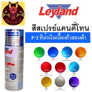 สีสเปรย์ เลย์แลนด์ P-2 สีน้ำเงินเนื้อแก้วฮอนด้า