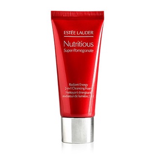 Estee Lauder Nutritious Super Pomegranate Radiant Energy 2-In-1 Cleansing Foam 30ml./ เอสเต้ ลอเดอร์ โฟมล้างหน้า 30มล.