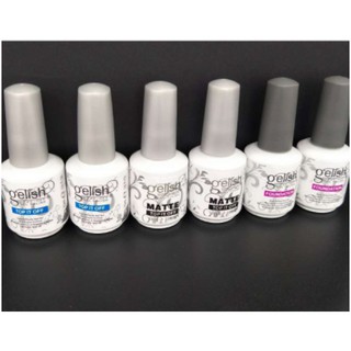 Gelish Base Coat gel 15 ml/ Top Coat gel/ Matte coat / Ph bond 15 ml มี 3 แบบให้เลือก ไม่ต้องเช็ด💖