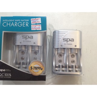 ที่ชาร์จถ่านชาร์จ AA AAA หรือ แบตเตอรี่ 1.5V 9V ถ่านก้อนสี่เหลี่ยม SPA S-7N99A NI-CD / NI-MH Battery Charger intelligenc