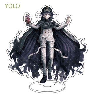 Yolo ป้ายสแตนดี้อะคริลิค ลาย Dangan Ronpa Monokuma Saihara Shuuichi Happy Havoc Nagito Komaeda Oma Kokichi Danganronpa V3 สําหรับตกแต่งโต๊ะ ของขวัญ