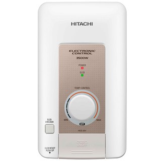 เครื่องทำน้ำอุ่น เครื่องทำน้ำอุ่น HITACHI HES 35V 3500 วัตต์ สีขาว/สีทอง เครื่องทำน้ำอุ่นและน้ำร้อน งานระบบประปา SHOWER