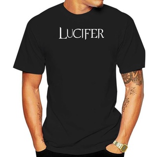 เสื้อยืดผ้าฝ้ายพรีเมี่ยม เสื้อยืดผ้าฝ้าย พิมพ์ลาย Lucifer Tom Ellis