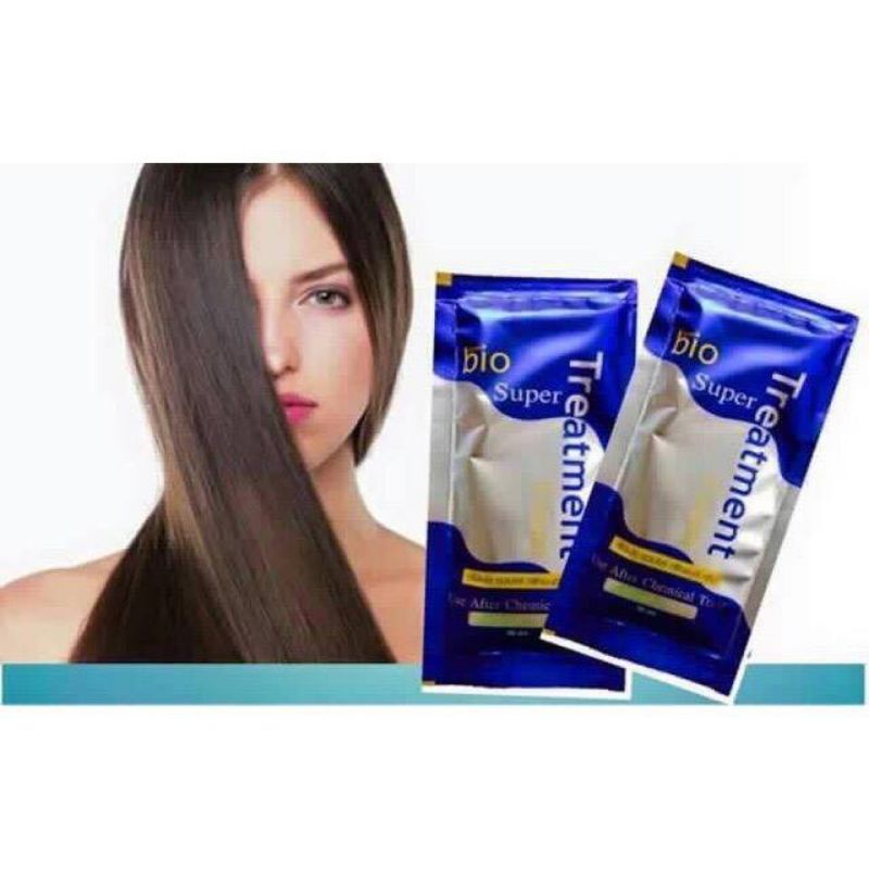 (1 กล่อง 24ซอง) Green Bio Super Treatment กรีนไบโอ ซุปเปอร์ ทรีทเม้นท์ ทรีทเม้นท์ผม หมักผม ครีมหมักผม