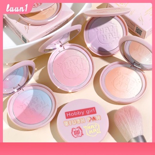 Xixi พาเลทบลัชออนไล่ระดับสี3สี Brightening Blush บลัชออนสีม่วง Natural Fit Blush