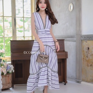 Maxi Dress ยาวผูกโบว์หลัง