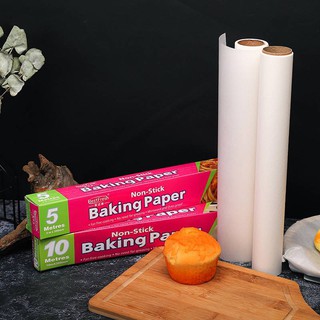 🍞🍞กระดาษไขรองอบ แบบ 5 เมตร กระดาษไขรองอบ คุณภาพดี กระดาษรองอบ Baking paper🍞🍞