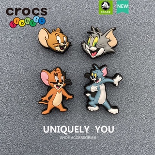 Crocs/jibbitz charms Tom and Jerry เครื่องประดับแฟชั่น ลายการ์ตูน DIY