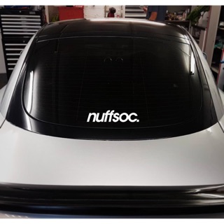 Nuffsoc สติกเกอร์ สีขาว / Nuffsaid Official