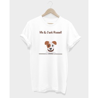 เสื้อยืดลายหมา แจ็ค รัสเซล Me &amp; My Jack Russell