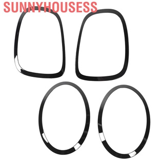 Sunnyhousess Glossy Black Headlight Taillight Surround Cover Trims for Mini F55 F56 F57 One Cooper S JCW 2014+ Car Accessories