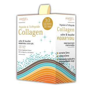 Amsel Peptide &amp; TriPeptide Collagen 5000mg กล่อง30ซอง