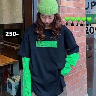 [ลด30฿ใส่โค้ด INC3FA3] coverstreet✔️เสื้อแขนต่อ เสื้อแขนต่อสตรีท  เสื้อเต้นโคฟ