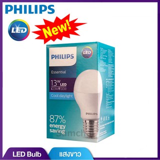 หลอดไฟ LED Philips Bulb 13W แสงขาว Daylight ออกใบกำกับภาษีได้