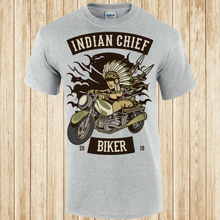 ขายดี เสื้อยืด พิมพ์ลาย Indian Chief Biker Club ICikom99BDilke82 สไตล์คลาสสิกSize S-5XL