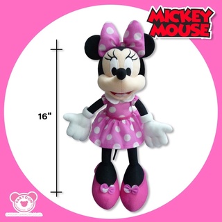 Disney ตุ๊กตามินนี่เม้าส์ Minnie Mouse 16 นิ้ว สีชมพู